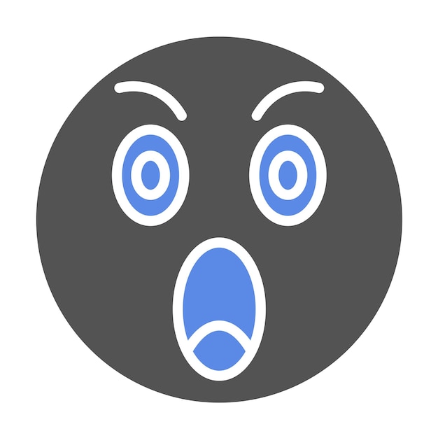 Vectorontwerp Shocked Icon Style
