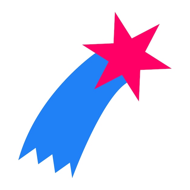 Vectorontwerp Shooting Star Icon Stijl