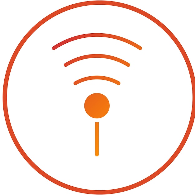 Vectorontwerp Signal Cable Icon Style