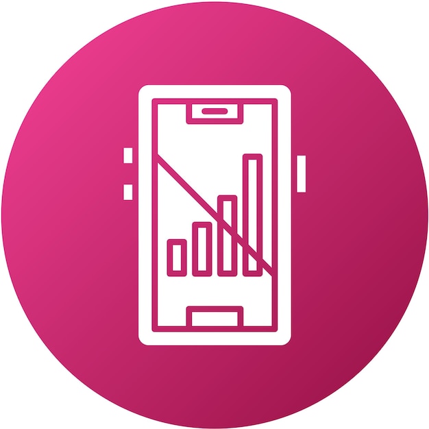 Vectorontwerp Signal Cellular Off Icon Stijl