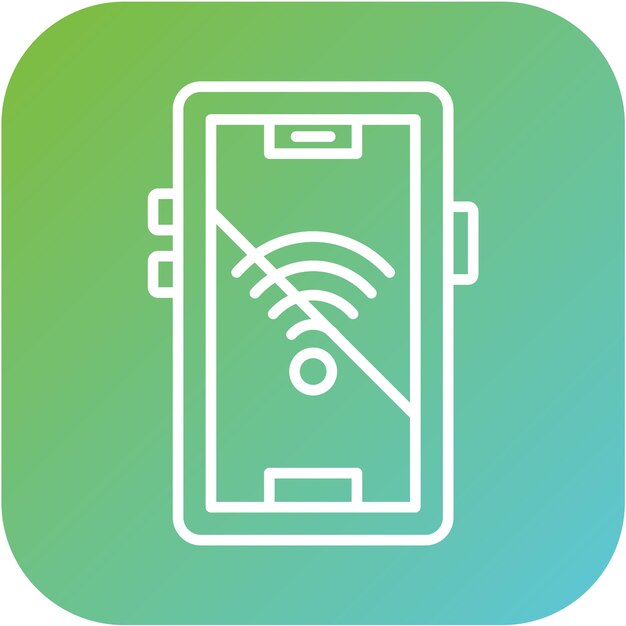Vectorontwerp Signal Wifi Off Icon Style