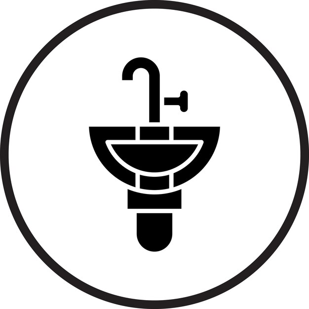 Vectorontwerp Sink Icon Style