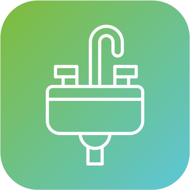 Vectorontwerp Sink Icon Style