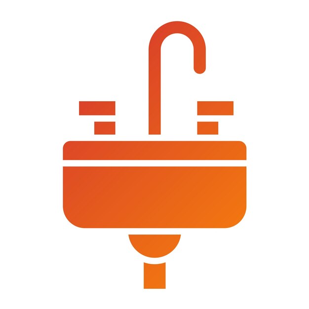 Vectorontwerp Sink Icon Style