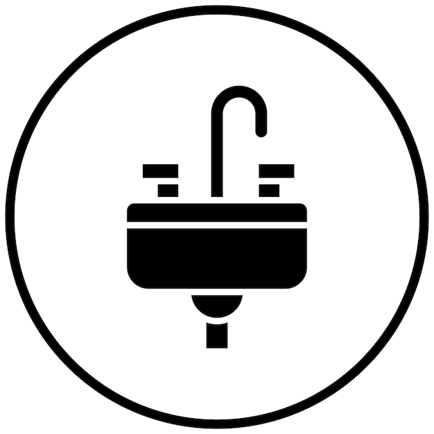 Vectorontwerp Sink Icon Style