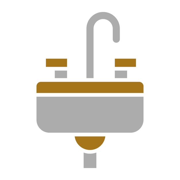 Vectorontwerp Sink Icon Style