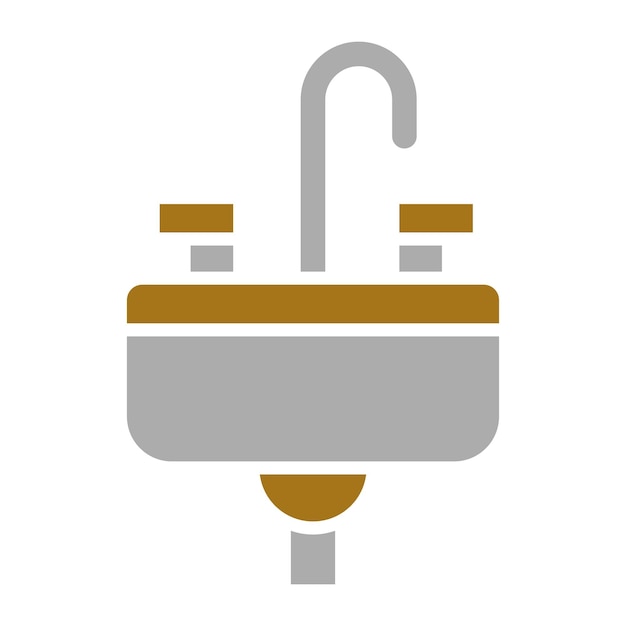 Vector vectorontwerp sink icon style