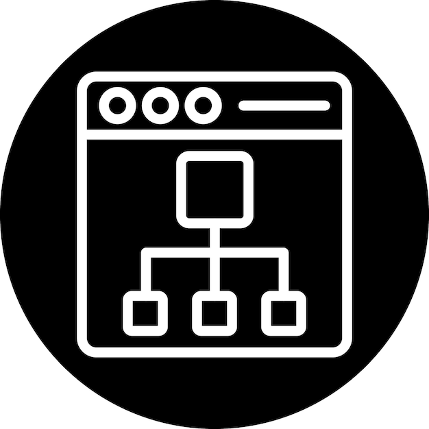Vectorontwerp sitemap icoon stijl