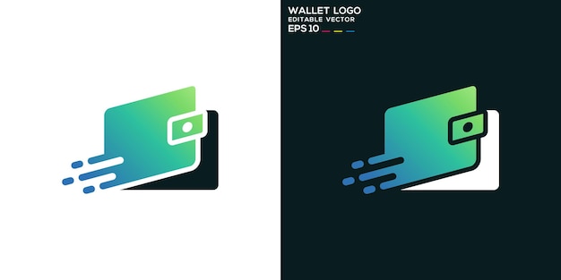 Vectorontwerp sjabloon van portemonnee logo betaling snelle besparingen icoon symbool EPS 10