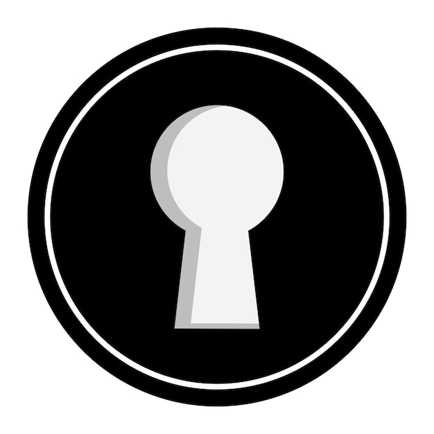 Vectorontwerp sjabloon voor het logo van het sleutelgat