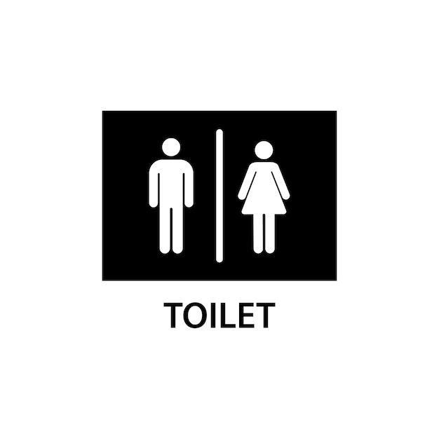 Vectorontwerp sjabloon voor toiletpictogrammen