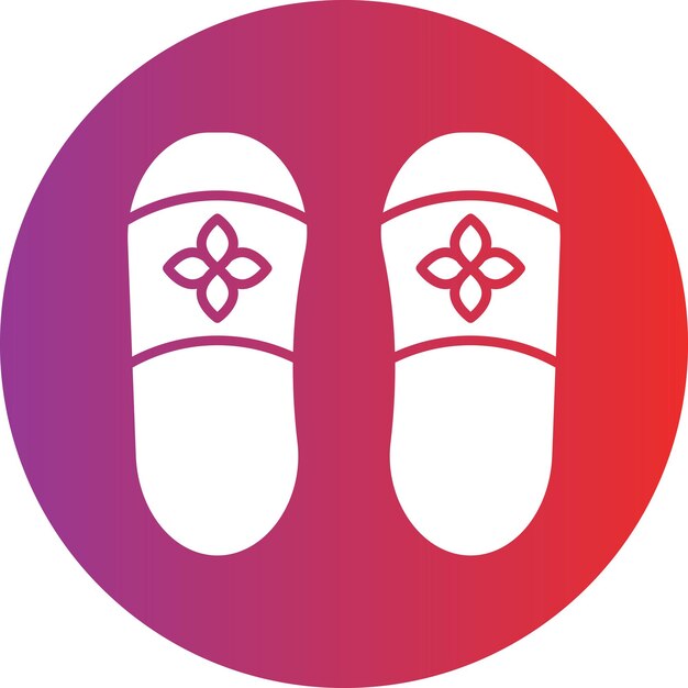 Vectorontwerp Slippers Icon Style