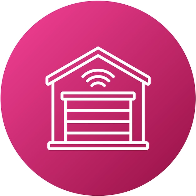 Vectorontwerp Smart Garage Icon Style