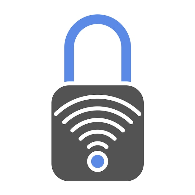 Vectorontwerp Smart Lock Icon Stijl