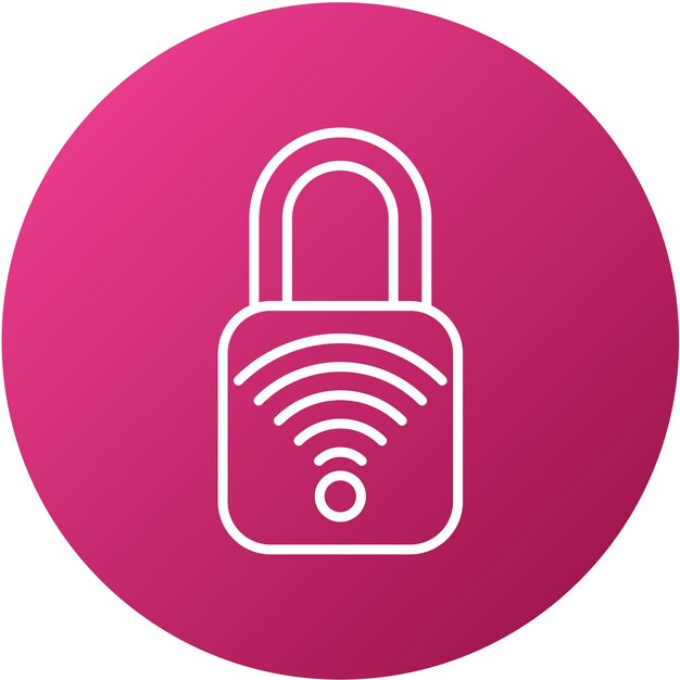 Vectorontwerp Smart Lock Icon Stijl