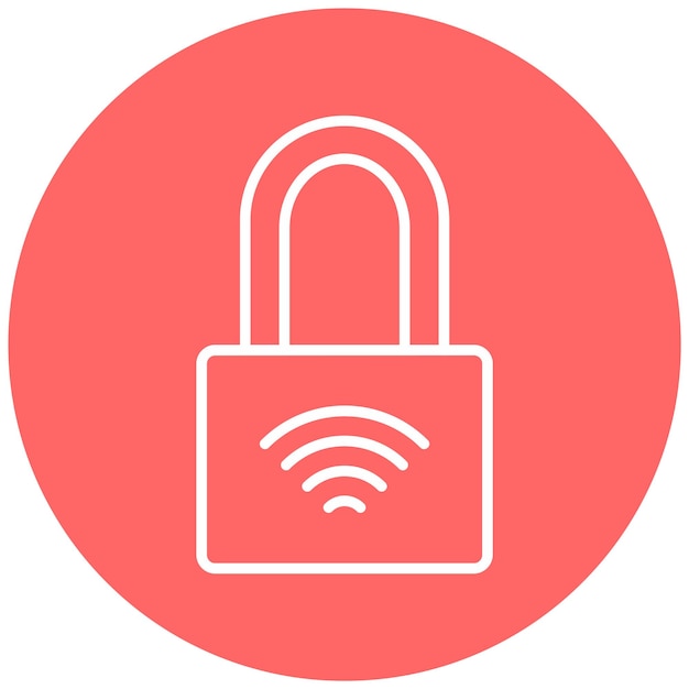 Vectorontwerp Smart Lock Icon Stijl