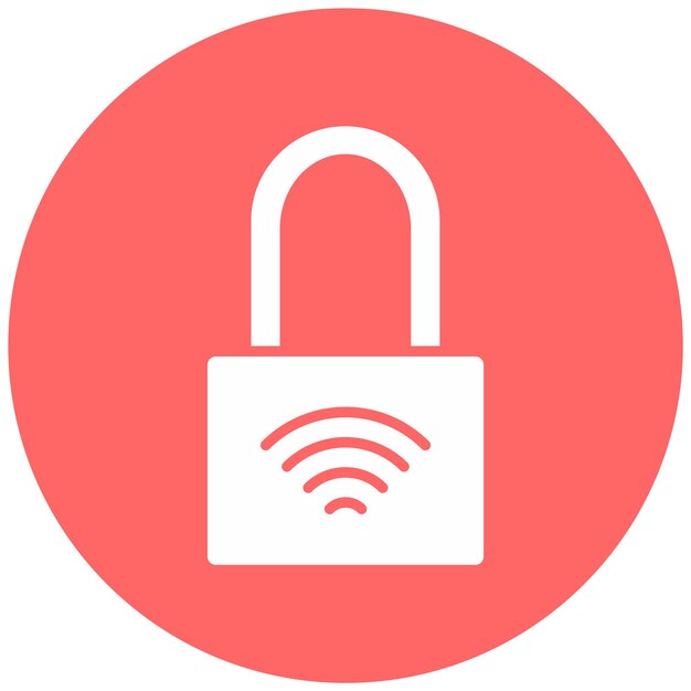 Vectorontwerp Smart Lock Icon Stijl