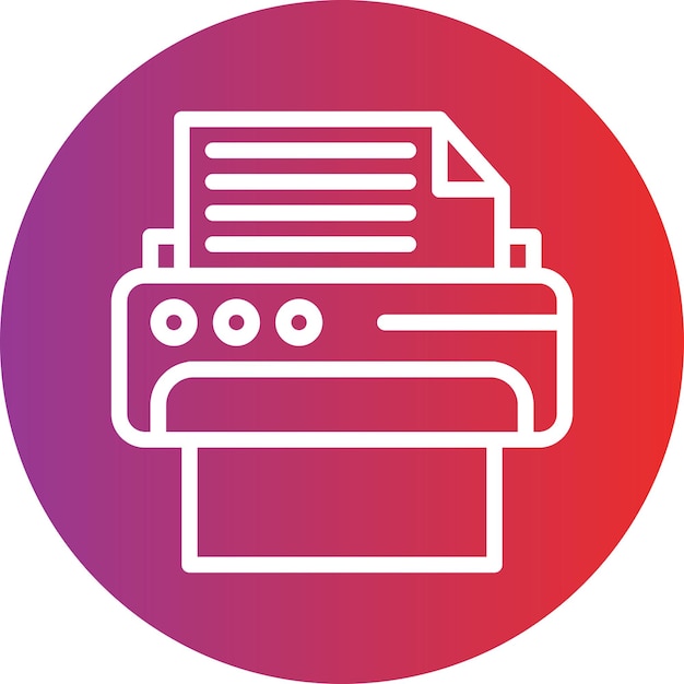 Vector vectorontwerp smart printer icon style