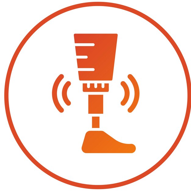 Vectorontwerp Smart Prothese Icon Style