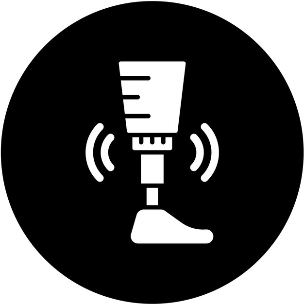 Vectorontwerp Smart Prothese Icon Style