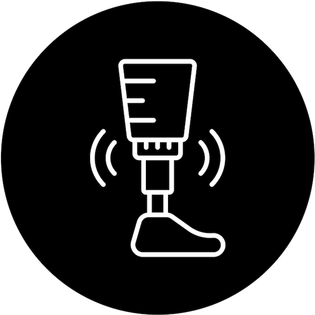 Vectorontwerp Smart Prothese Icon Style