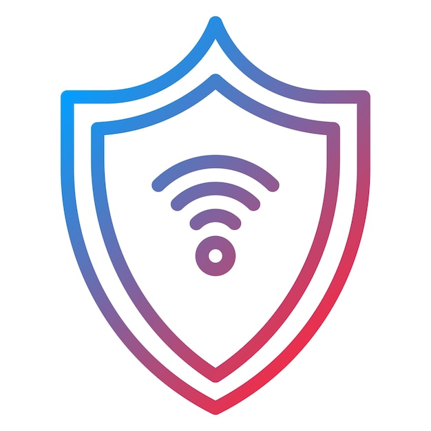 Vectorontwerp Smart Shield Icon Style