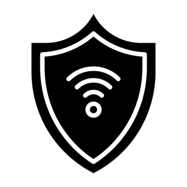 Vectorontwerp Smart Shield Icon Style