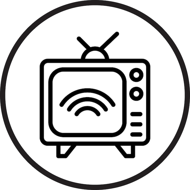Vectorontwerp Smart TV Icon Style