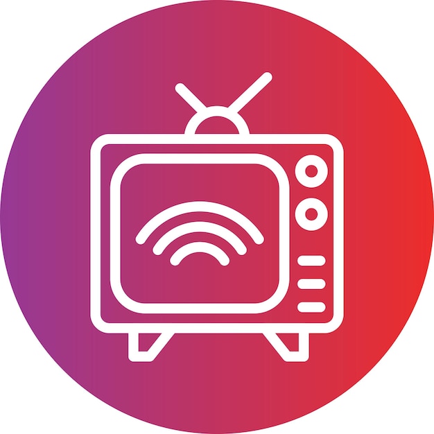 Vectorontwerp Smart TV Icon Style