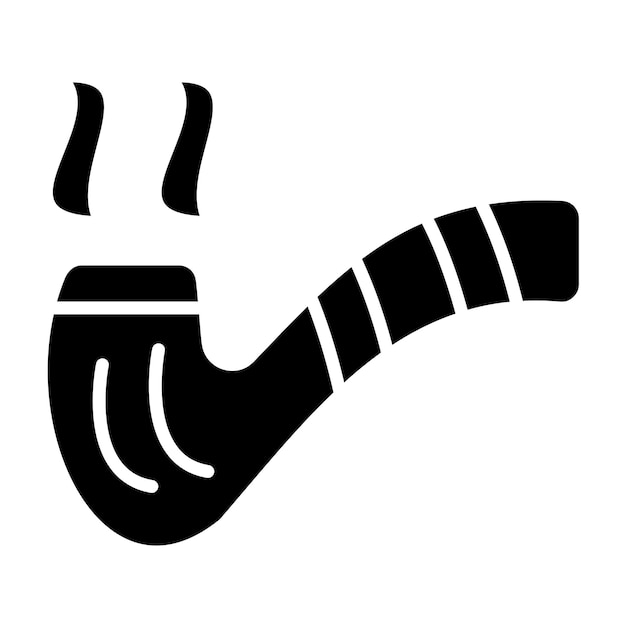 Vectorontwerp Smoking Pipe Icon Style