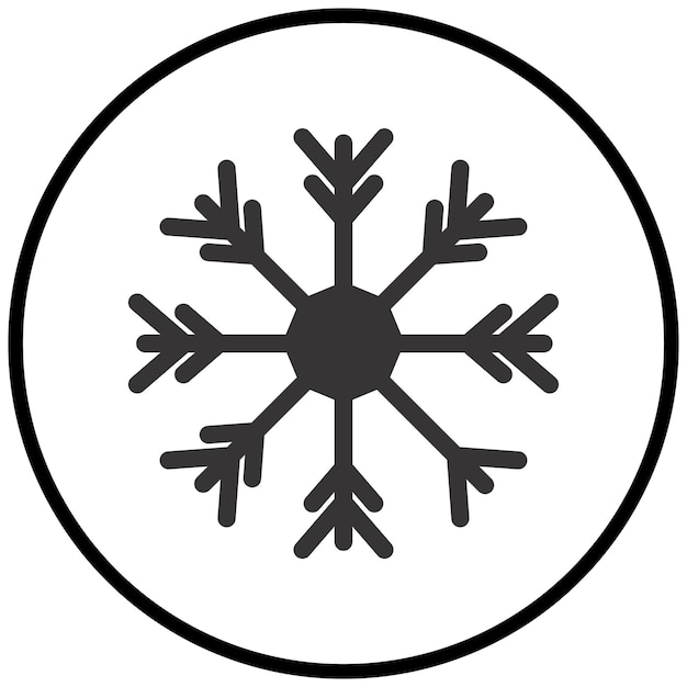 Vector vectorontwerp sneeuwvlok icon style