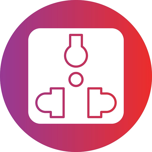 Vectorontwerp Socket Icon Style