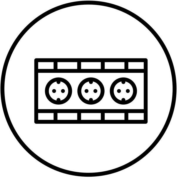 Vectorontwerp Socket Icon Style