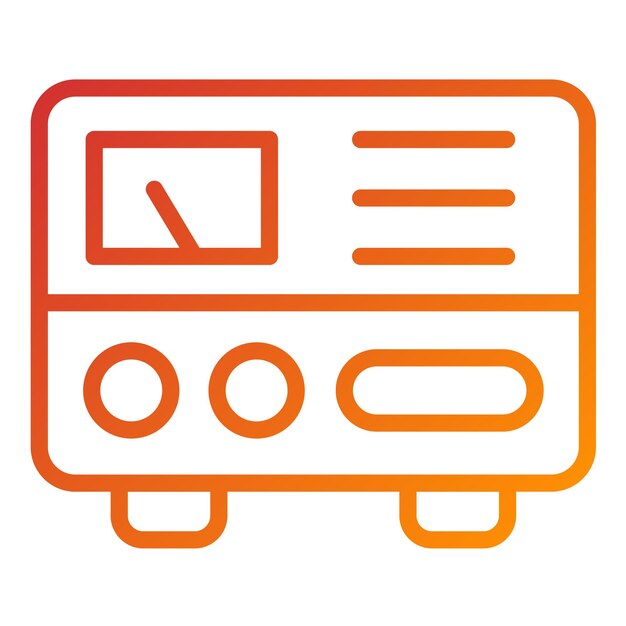 Vectorontwerp Spanningsstabilisator Icon Style
