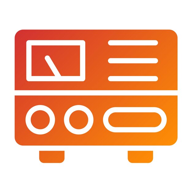 Vectorontwerp Spanningsstabilisator Icon Style