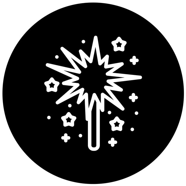 Vectorontwerp Sparkler Icon Style