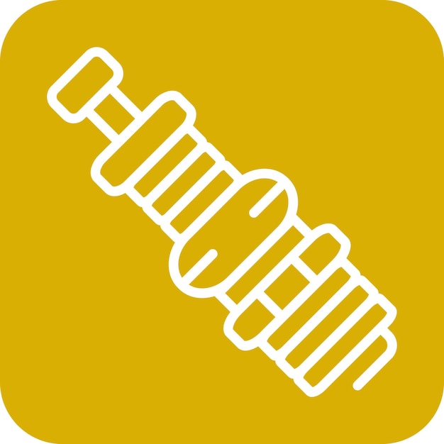 Vectorontwerp sparkplug icoon stijl
