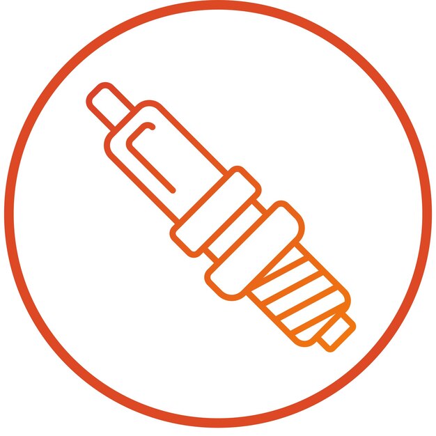 Vectorontwerp sparkplug icoon stijl