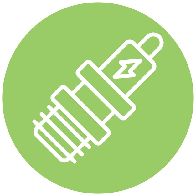Vectorontwerp sparkplug icoon stijl