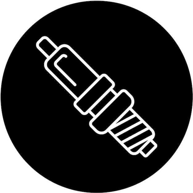 Vectorontwerp sparkplug icoon stijl