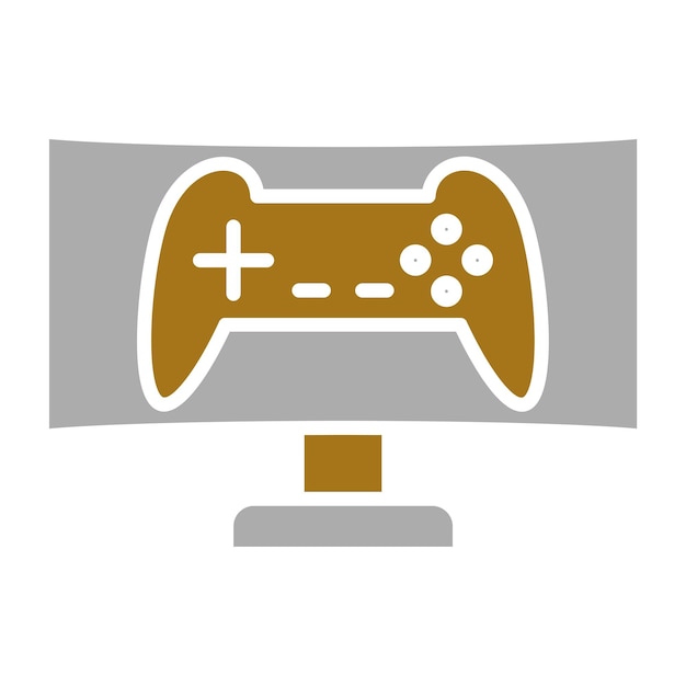 Vectorontwerp Spelmonitor Icon Stijl