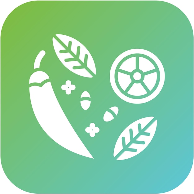 Vectorontwerp Spices Icon Style