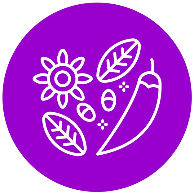 Vectorontwerp Spices Icon Style