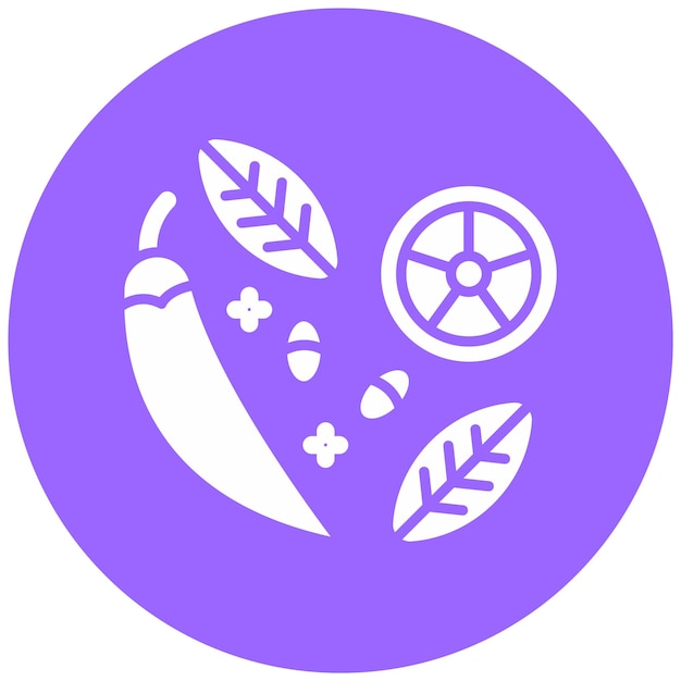 Vectorontwerp Spices Icon Style