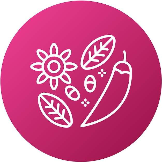 Vectorontwerp Spices Icon Style
