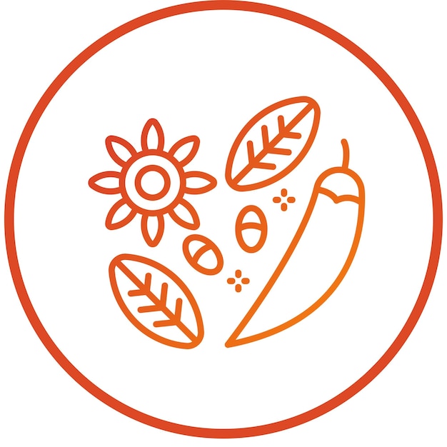 Vectorontwerp Spices Icon Style