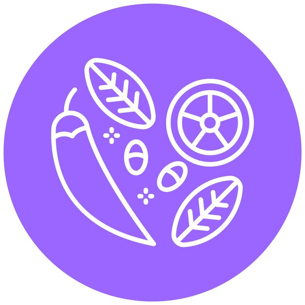 Vectorontwerp Spices Icon Style