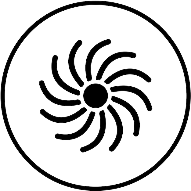 Vectorontwerp Spin Icon Style