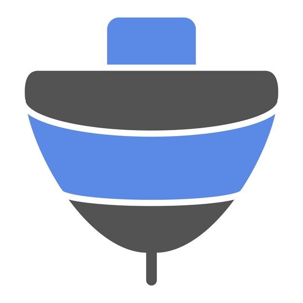 Vector vectorontwerp spinning top icon style