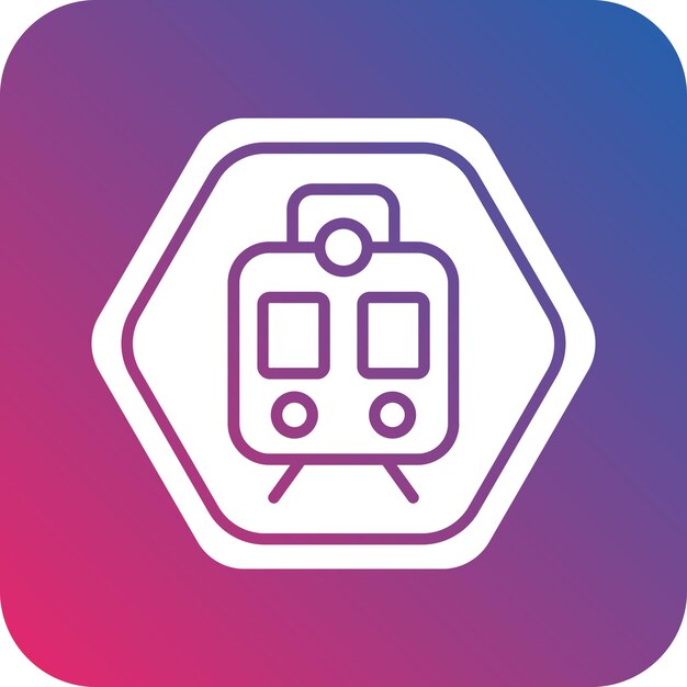 Vector vectorontwerp spoorwegkruising icon style